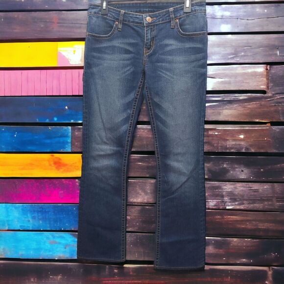 Buffalo David Bitton Mischa Jeans Womens 28x29 Low Rise Boot Cut Stretch Casual - Picture 1 of 9